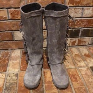 Ugg Mammoth Tall Fringe boots